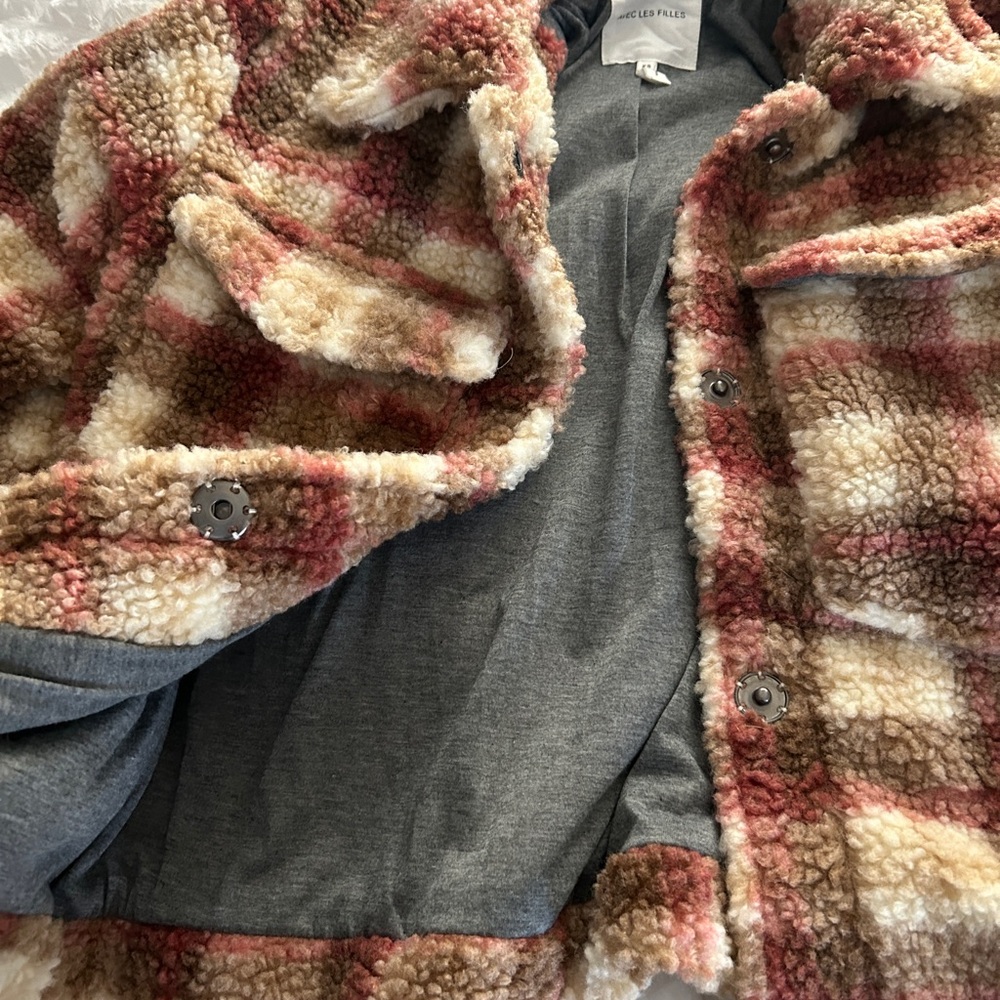 Avec Les Files Spring/Fall Shearling Jacket - Picture 3 of 3